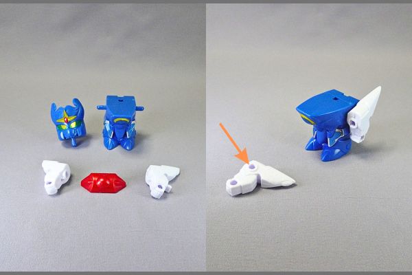 BB戦士:超機甲神ガンジェネシスの合体組み立て手順