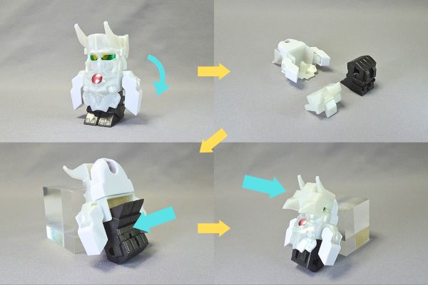 BB戦士:超機甲神ガンジェネシスの合体組み立て手順