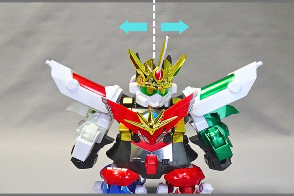 BB戦士:超機甲神ガンジェネシスの可動範囲