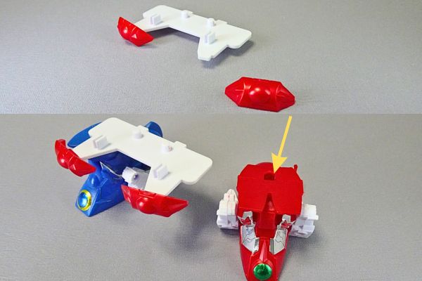 BB戦士:超機甲神ガンジェネシスの合体組み立て手順