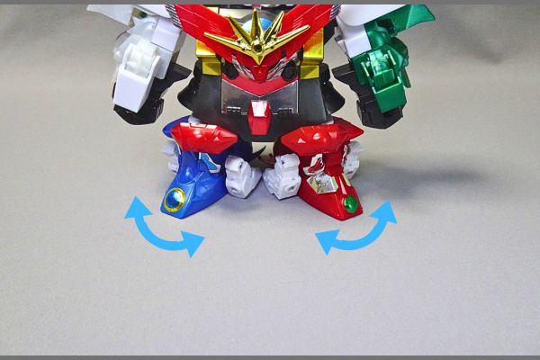 BB戦士:超機甲神ガンジェネシスの可動範囲