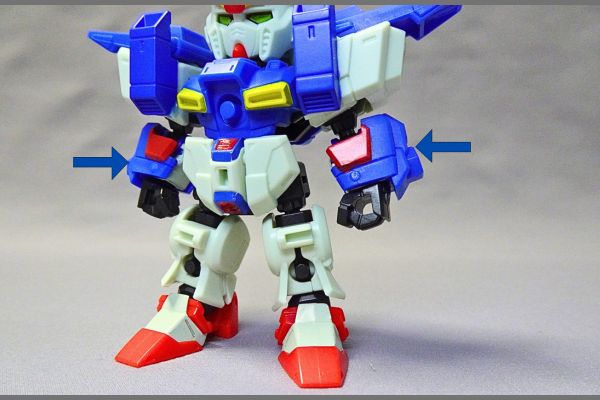 食玩モビリティジョイントガンダム10、ZZガンダムEXパーツ取り付け方