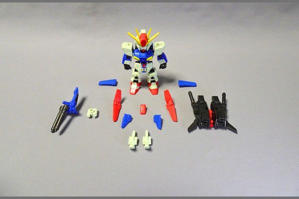 食玩モビリティジョイントガンダム10、ZZガンダムEXパーツ取り付け方