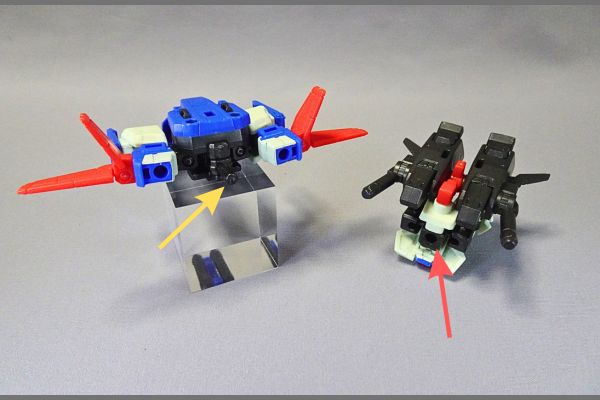 食玩モビリティジョイントガンダム10、ZZガンダムGフォートレスへ合体