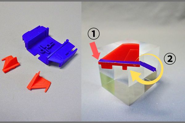 モビリティジョイントガンダム11、組み立てシールの貼り方