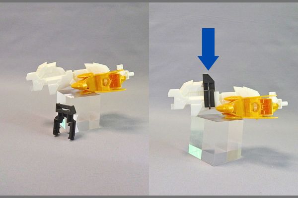 1/144HG:リライジングガンダムのプラモデル。合体のやり方。
