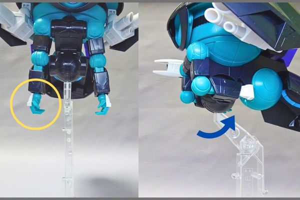 1/144HG:リライジングガンダムのプラモデル。合体のやり方。