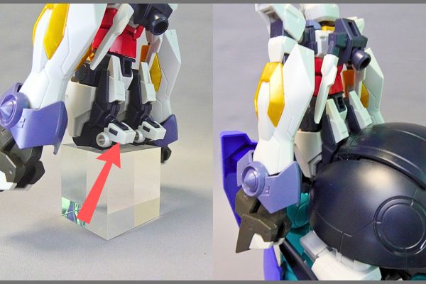 1/144HG:リライジングガンダムのプラモデル。合体のやり方。