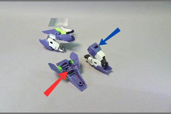 1/144HG:リライジングガンダムのプラモデル。合体のやり方。