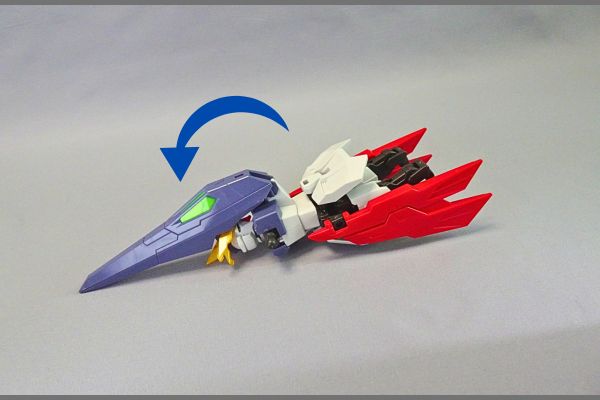 1/144HG:ガンダムイージスナイトのコアファイターへ変形のやり方