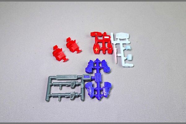 食玩の機動戦士ガンダムV作戦ビスケット付属のプラモデル「コア・ファイター」ランナーパーツ