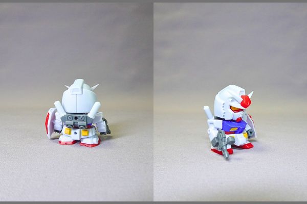 食玩の機動戦士ガンダムV作戦ビスケット付属のプラモデル「ガンダム」完成品