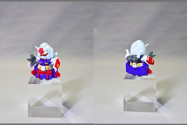 食玩の機動戦士ガンダムV作戦ビスケット付属のプラモデル「ガンダムスカイ」完成品