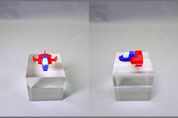 食玩の機動戦士ガンダムV作戦ビスケット付属のプラモデル「コア・ファイター」完成品
