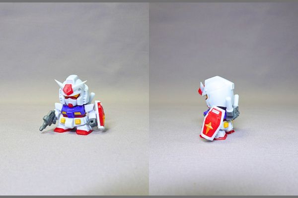 食玩の機動戦士ガンダムV作戦ビスケット付属のプラモデル「ガンダム」