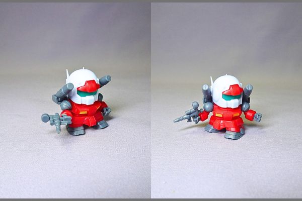 食玩の機動戦士ガンダムV作戦ビスケット付属のプラモデル「ガンキャノン」完成品