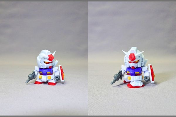 食玩の機動戦士ガンダムV作戦ビスケット付属のプラモデル「ガンダム」完成品