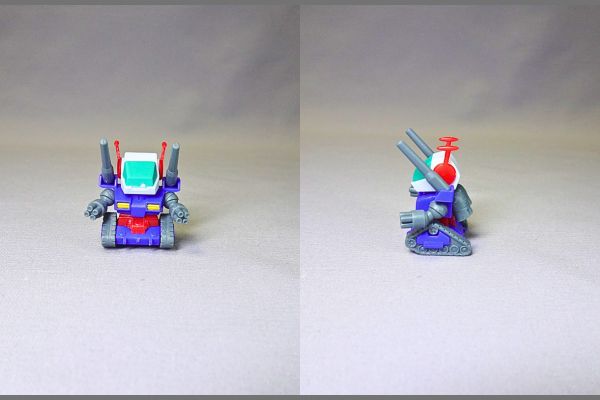 食玩の機動戦士ガンダムV作戦ビスケット付属のプラモデル「ガンタンク」完成品