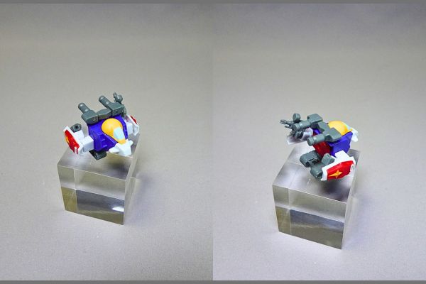 食玩の機動戦士ガンダムV作戦ビスケット付属のプラモデル「Gブル」完成品